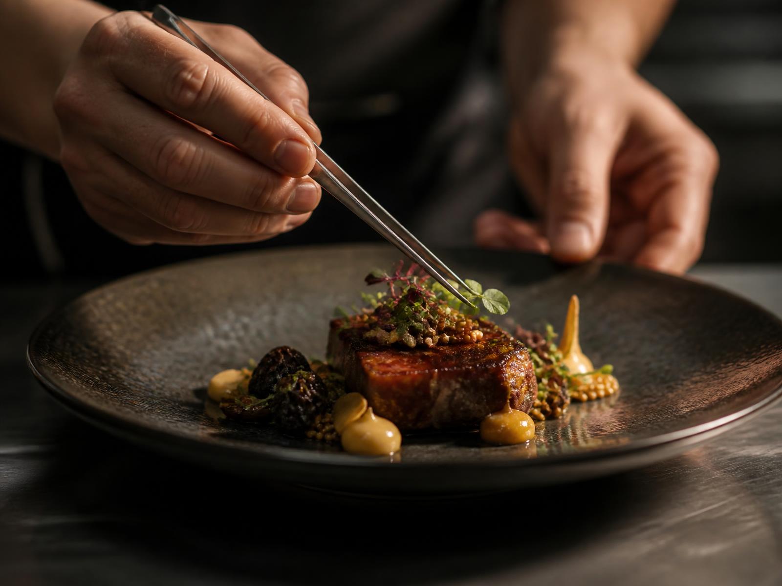 Plates finished by hand. Michelin level precision, no ceremony about it.